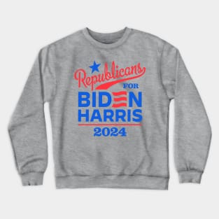 Republicans For Biden 2024 Crewneck Sweatshirt